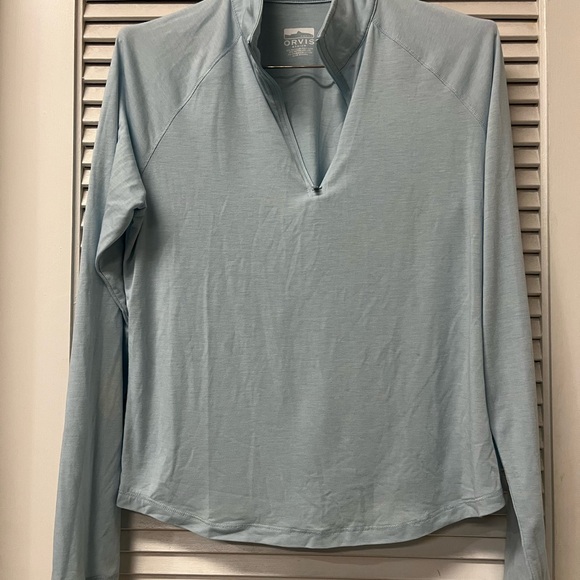 Orvis Tops - Orvis Women's Light Blue Long Sleeve Top